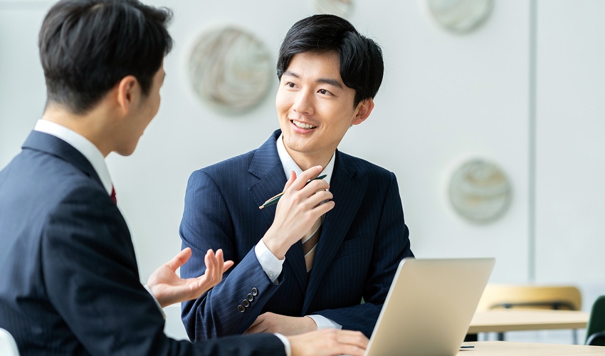 営業をしている様子